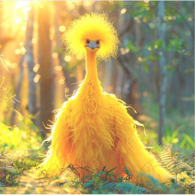 Gelber Bird Aufkleber (Vorderseite)