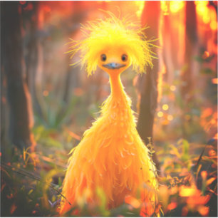 Gelber Bird Aufkleber