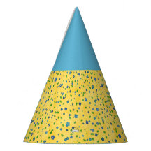 Gelber blauer Wildblumen-Geburtstags-Picknick-Part