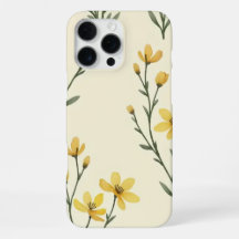 "Gelber Blumen-Handyhülle
