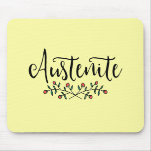 Gelber Blumenaustenit Mousepad