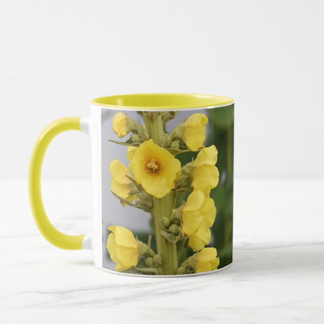 Gelber Blumenbecher Tasse (Links)