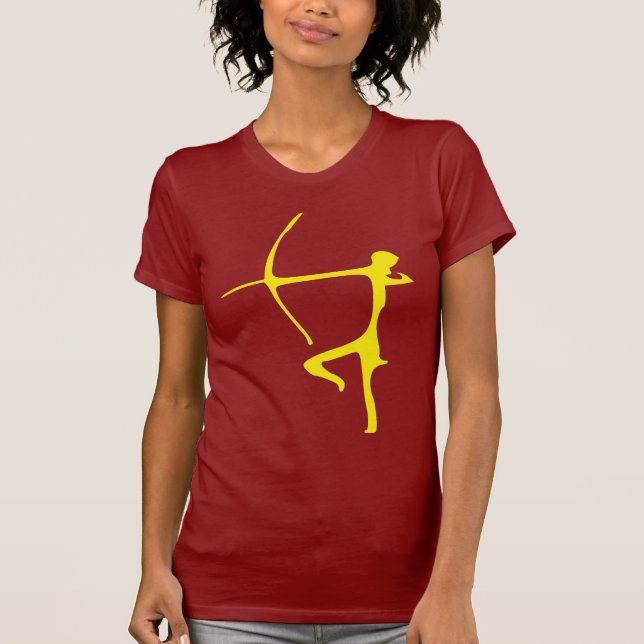 Gelber Bogenschütze-T - Shirt (Vorderseite)