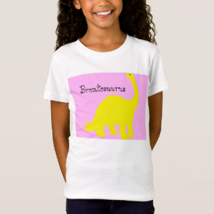 Gelber Brontosaurus-T - Shirt für Kinder