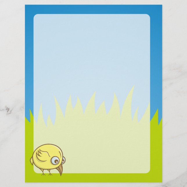 Gelber Cartoon Flyer (Vorne)