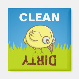Gelber Cartoon Magnet