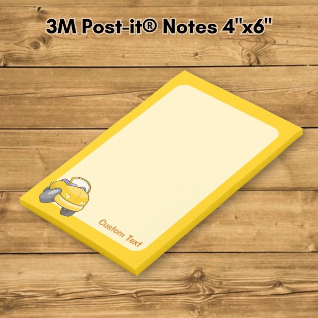 Gelber Cartoon Post-it Klebezettel (Von Creator hochgeladen)