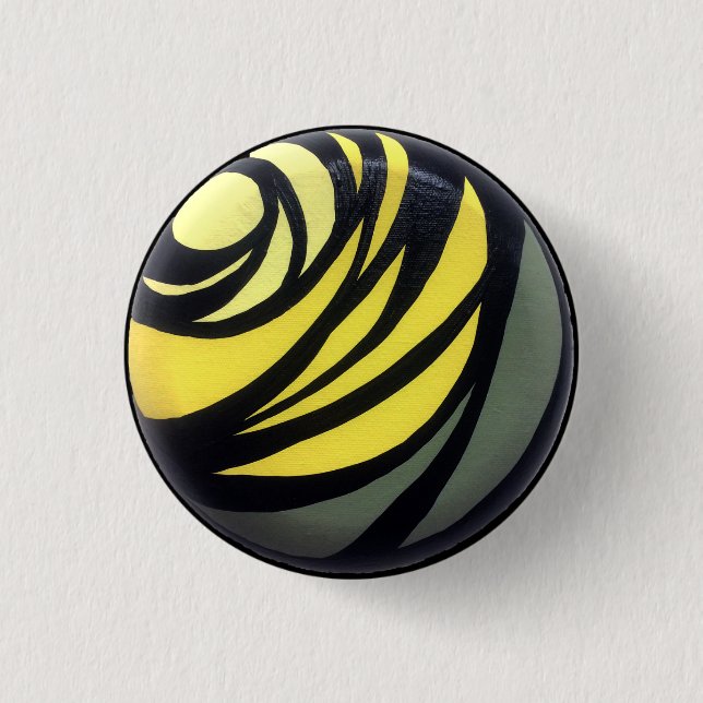 Gelber Chakra Knopf Button (Vorderseite)