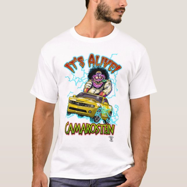 Gelber Chevy Camaro SS T - Shirt (Vorderseite)