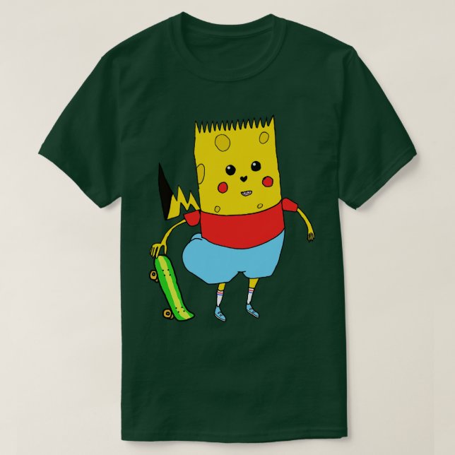 Gelber Comic-Charakter T-Shirt (Design vorne)