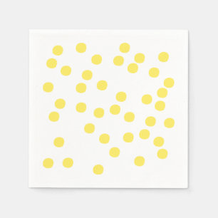 Gelber Confetti/Punkte Serviette