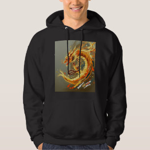Gelber Drache Hoodie