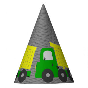 Gelber Dump Truck Partyhütchen