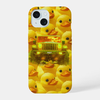 Gelber Entchen 4x4 Geländewagen-Handyhülle iPhone 15 Hülle