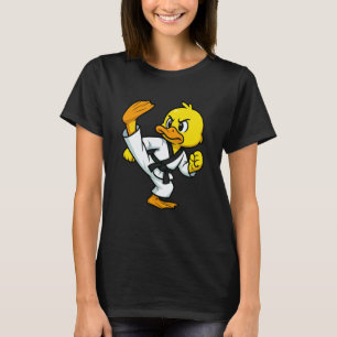Gelber Enten Taekwondo Tierliebhaber Karate Jungen T-Shirt