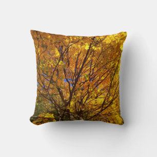 Gelber Fall Foliage Kissen