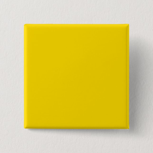Gelber Farbquadrat Pinsel Button (Vorderseite)