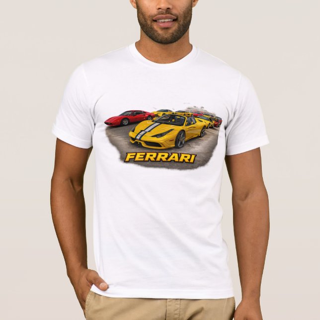 GELBER FERRARI T-Shirt (Vorderseite)