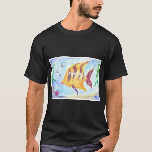 Gelber Fisch T-Shirt (Vorderseite)