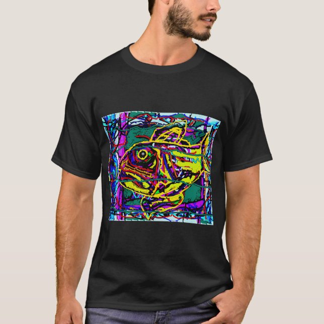 Gelber Fisch T-Shirt (Vorderseite)