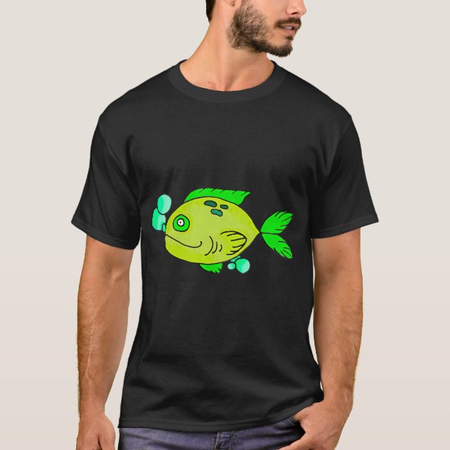 Gelber Fisch T-Shirt (Vorderseite)