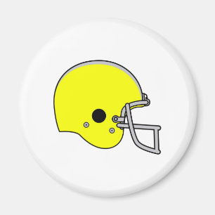 gelber Football-Helm Magnet