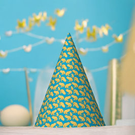 Gelber Frosch-Cartoon Partyhütchen