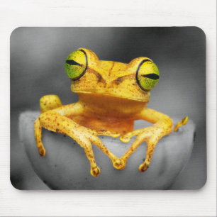 Gelber Frosch Mousepad