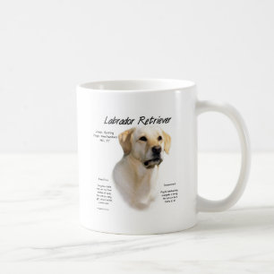 (Gelber) Geschichtsentwurf Labrador retrievers Kaffeetasse