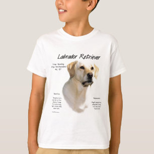 (Gelber) Geschichtsentwurf Labrador retrievers T-Shirt