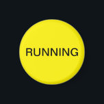 Gelber Geschirrspüler-Magnet Magnet<br><div class="desc">Minimaler Küchenmagnet mit gelbem Hintergrund für die Küchenorganisation. Passen Sie Ihren Text an.</div>