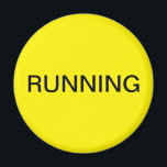 Gelber Geschirrspüler-Magnet Magnet<br><div class="desc">Minimaler Küchenmagnet mit gelbem Hintergrund für die Küchenorganisation. Passen Sie Ihren Text an.</div>