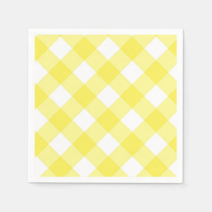 Gelber Gingham Serviette