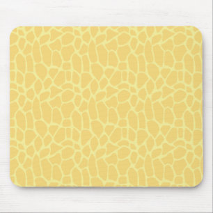 Gelber Giraffen-Druck Mousepad