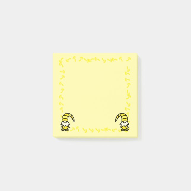 Gelber Gnom Post-it-Notizen Post-it Klebezettel (Vorderseite)