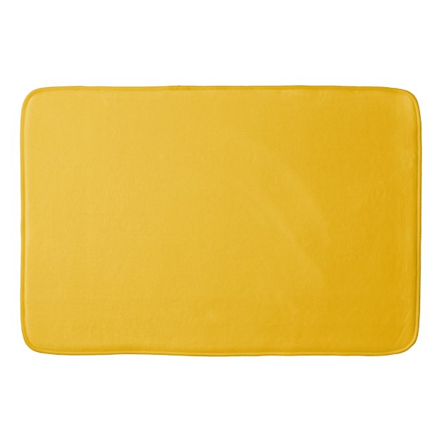 Gelber Gold Badezimmerteppich Badematte (Vorderseite)