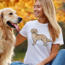 Gelber Golden Retriever Niedlicher Cartoon Dog Zei