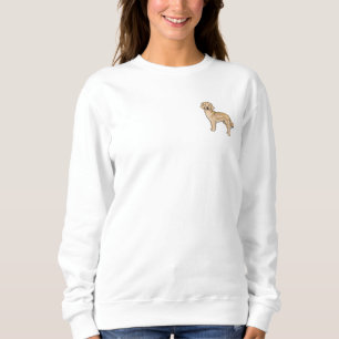 Gelber Golden Retriever Süßer Hund Kunst Sweatshirt