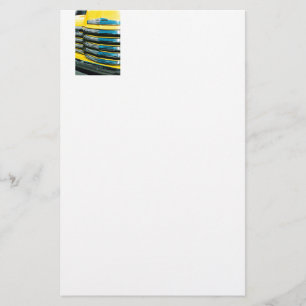 Gelber Grill Briefpapier