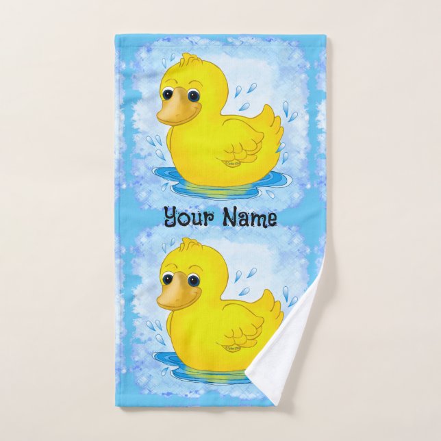 Gelber Gummi Duck Bath Handtuch (Handtuch)