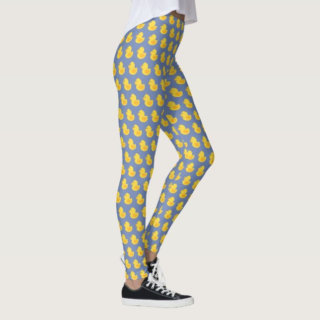 Gelber Gummi Ducky Pattern Leggings (Rechts)