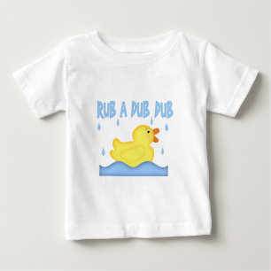Gelber Gummi Ducky Rub A Dub Dub Baby T-shirt