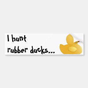 Gelber Gummi-Ente Autoaufkleber