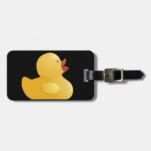 Gelber Gummi-Ente Gepäckanhänger