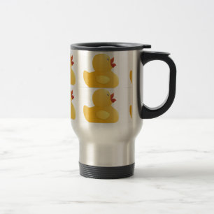 Gelber Gummi-Ente Reisebecher