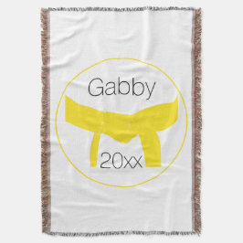 Gelber Gürtel für Kampfkunst Decke