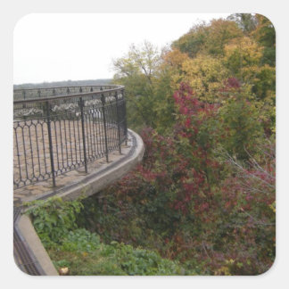 gelber Herbst Quadratischer Aufkleber