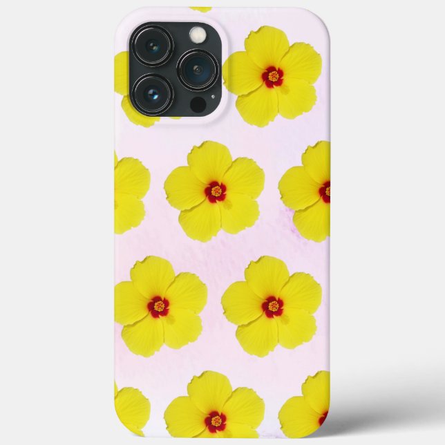 Gelber Hibiskus Blume Art Case-Mate iPhone Hülle (Rückseite)