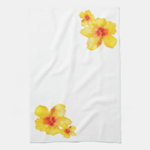 Gelber Hibiskus hawaiianische Blume