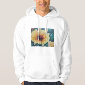 Gelber Hibiskus-Hoodie Hoodie